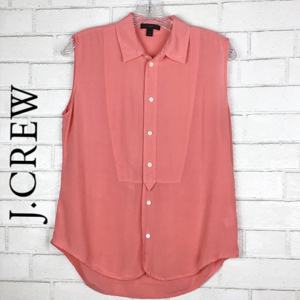 J Crew 100% Silk Tank size 6